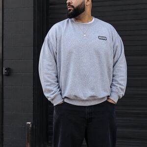 Woods Gray Crewneck Sweatshirt Men’s 1X Classic Pullover Sweater Casual Basic